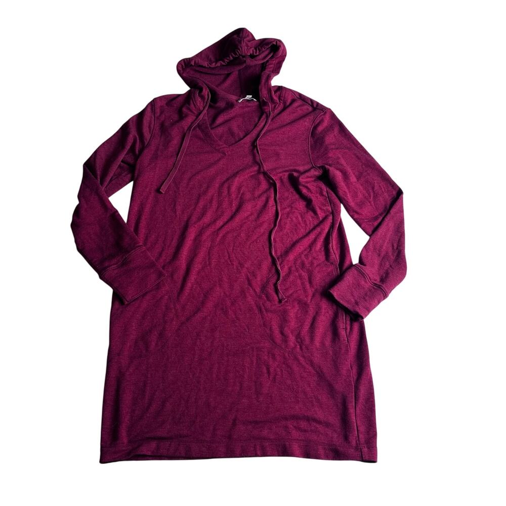 Max Studio Red Hooded Long Sleeve Dress - Women's XS